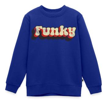 Funky - Kinder Premium Organic Sweatshirt - Royalblau - Vorne - AI Model Kid Female (0cm)