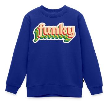 Funky - Kinder Premium Organic Sweatshirt - Royalblau - Vorne - AI Model Kid Female (0cm)