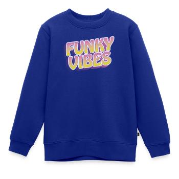 Funky Vibes - Kinder Premium Organic Sweatshirt - Royalblau - Vorne - AI Model Kid Female (0cm)