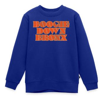 Boogie Down Bronx - Kinder Premium Organic Sweatshirt - Royalblau - Vorne - AI Model Kid Female (0cm)