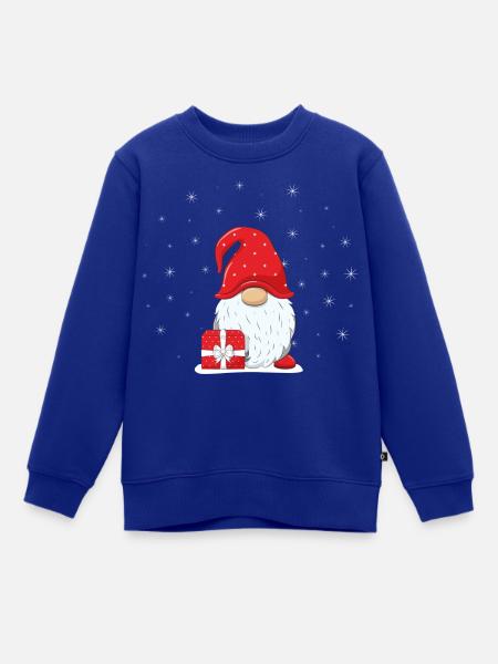 Weihnachten Winter Wichtel Zwerg - Kinder Premium Organic Sweatshirt - Royalblau