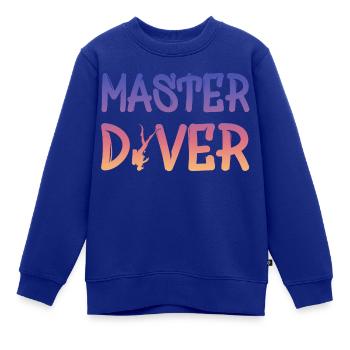 Master Diver - Kinder Premium Organic Sweatshirt - Royalblau - Vorne - AI Model Kid Female (0cm)