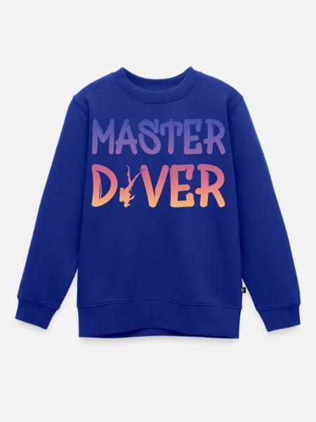 Master Diver - Kinder Premium Organic Sweatshirt - Royalblau