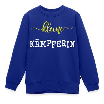 Kleine Kämpferin - Mädchenpower - Kinder Premium Organic Sweatshirt - Royalblau - Vorne - AI Model Kid Female (0cm)