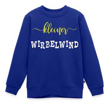 Kleiner Wirbelwind Kleiner Bruder Kleine Schwester - Kinder Premium Organic Sweatshirt - Royalblau - Vorne - AI Model Kid Female (0cm)
