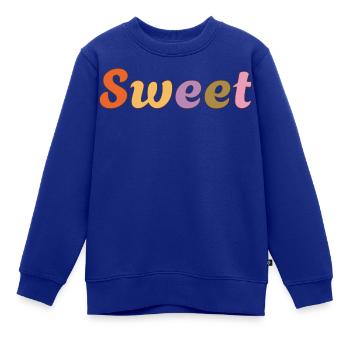 Süß - Kinder Premium Organic Sweatshirt - Royalblau - Vorne - AI Model Kid Female (0cm)