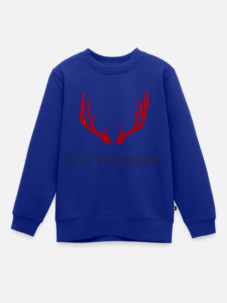 Hannibal - Eat the rude - Kinder Premium Organic Sweatshirt - Royalblau