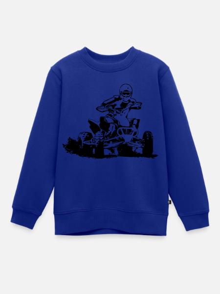 Quad - Kinder Premium Organic Sweatshirt - Royalblau