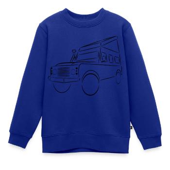 Defender mit Hubdach - Kinder Premium Organic Sweatshirt - Royalblau - Vorne - AI Model Kid Female (0cm)