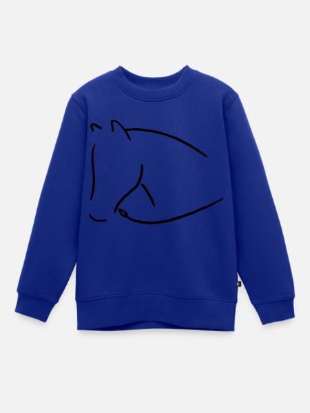Horse - Kinder Premium Organic Sweatshirt - Royalblau