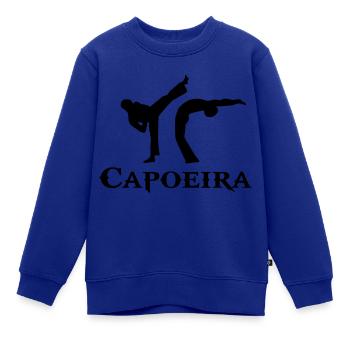 zeichnen capoeira afro-brasilianische kampfkunst - Kinder Premium Organic Sweatshirt - Royalblau - Vorne - AI Model Kid Female (0cm)
