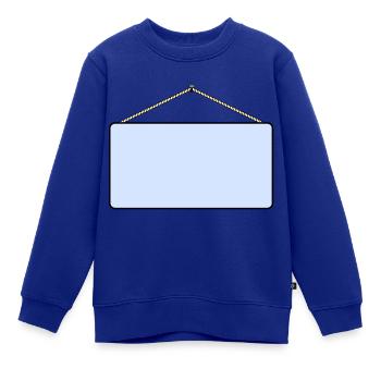 Platte mit Nagel - Kinder Premium Organic Sweatshirt - Royalblau - Vorne - AI Model Kid Female (0cm)