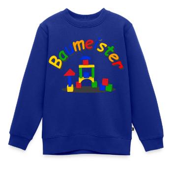 Baustein Meister - Kinder Premium Organic Sweatshirt - Royalblau - Vorne - AI Model Kid Female (0cm)