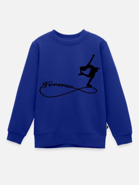 forever eiskunstlauf 1 - Kinder Premium Organic Sweatshirt - Royalblau