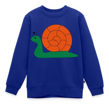 Die Schnecke, die Schnecke - Kinder Premium Organic Sweatshirt - Royalblau - Vorne - AI Model Kid Female (0cm)