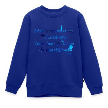 Das offizielle "Liga der Meisterdiebe"-Lied inBlau - Kinder Premium Organic Sweatshirt - Royalblau - Vorne - AI Model Kid Female (0cm)