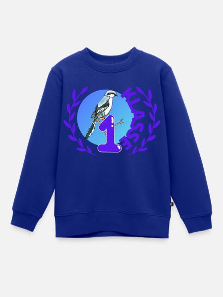 Erste Klasse - Kinder Premium Organic Sweatshirt - Royalblau