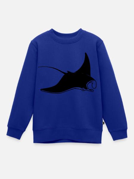 Rochen - Kinder Premium Organic Sweatshirt - Royalblau