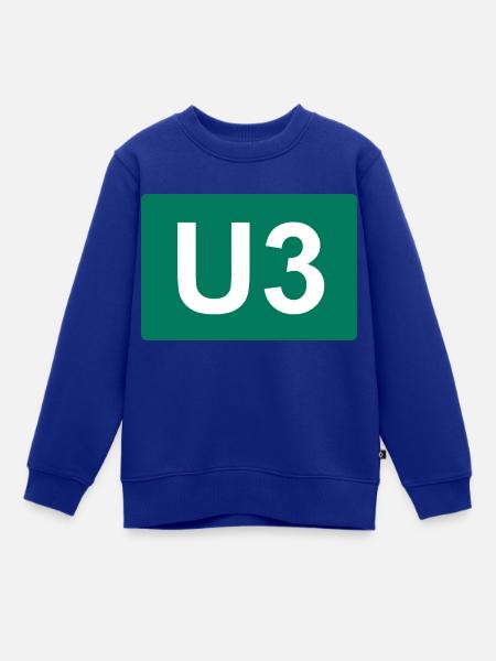 Berlin U-Bahn U3 - Kinder Premium Organic Sweatshirt - Royalblau