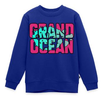 Großer Ozean - Kinder Premium Organic Sweatshirt - Royalblau - Vorne - AI Model Kid Female (0cm)