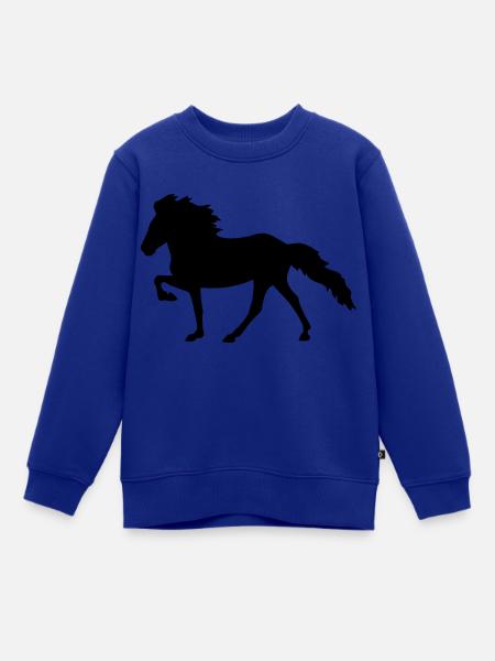 Isländer Tölt - Kinder Premium Organic Sweatshirt - Royalblau