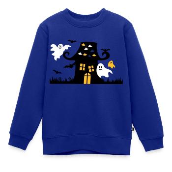 Halloween - Kinder Premium Organic Sweatshirt - Royalblau - Vorne - AI Model Kid Female (0cm)