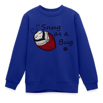 Gemütlich wie ein - Kinder Premium Organic Sweatshirt - Royalblau - Vorne - AI Model Kid Female (0cm)