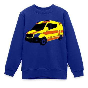 Krankenwagen - Kinder Premium Organic Sweatshirt - Royalblau - Vorne - AI Model Kid Female (0cm)
