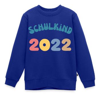 Schulkind 2022 Erste Klasse Geschenke und Shirts - Kinder Premium Organic Sweatshirt - Royalblau - Vorne - AI Model Kid Female (0cm)