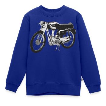 Moped 2 - Kinder Premium Organic Sweatshirt - Royalblau - Vorne - AI Model Kid Female (0cm)