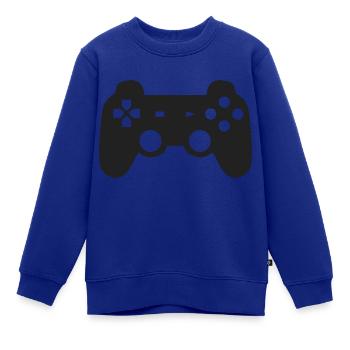 PLSTN Controller - Kinder Premium Organic Sweatshirt - Royalblau - Vorne - AI Model Kid Female (0cm)