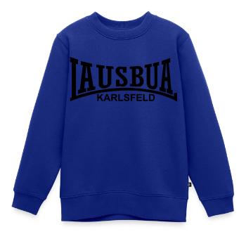 lausbua karlsfeld - Kinder Premium Organic Sweatshirt - Royalblau - Vorne - AI Model Kid Female (0cm)