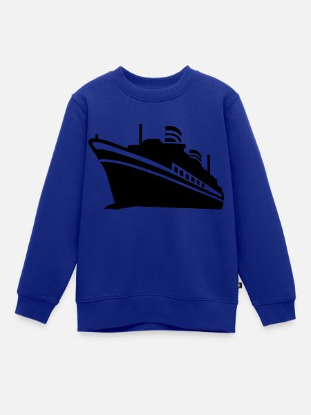 Schiff - Kinder Premium Organic Sweatshirt - Royalblau