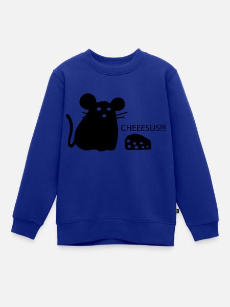 Maus - Kinder Premium Organic Sweatshirt - Royalblau