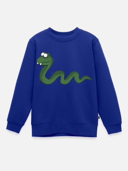 Schlange - Kinder Premium Organic Sweatshirt - Royalblau