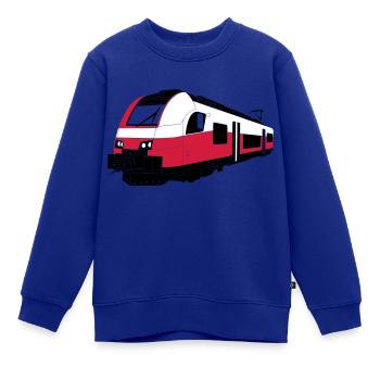 S-Bahn Österreich - Kinder Premium Organic Sweatshirt - Royalblau - Vorne - AI Model Kid Female (0cm)