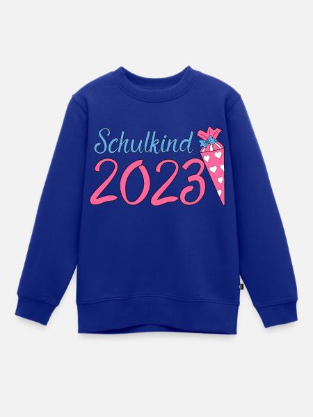 Schulkind 2023 - Kinder Premium Organic Sweatshirt - Royalblau