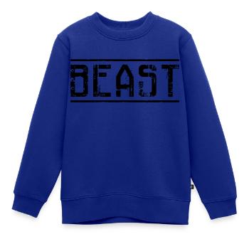 Tier - Kinder Premium Organic Sweatshirt - Royalblau - Vorne - AI Model Kid Female (0cm)
