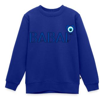 Babai Nazar Luftballon - Kinder Premium Organic Sweatshirt - Royalblau - Vorne - AI Model Kid Female (0cm)