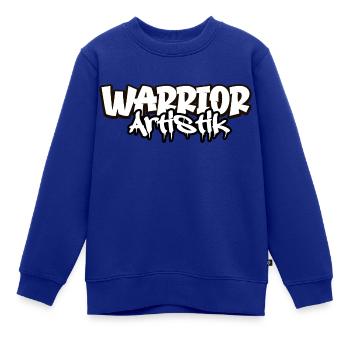 KRIEGER-ARTISTIK - Kinder Premium Organic Sweatshirt - Royalblau - Vorne - AI Model Kid Female (0cm)