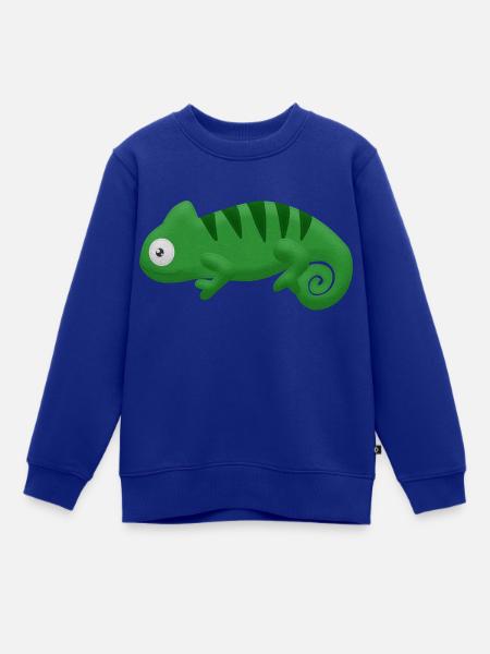 Felt Chameleon - Kinder Premium Organic Sweatshirt - Royalblau