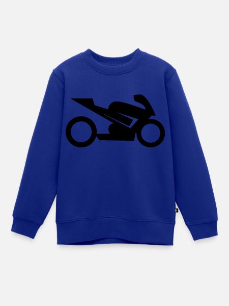 Motorrad - Kinder Premium Organic Sweatshirt - Royalblau