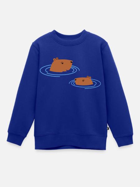 Capybara - Kinder Premium Organic Sweatshirt - Royalblau