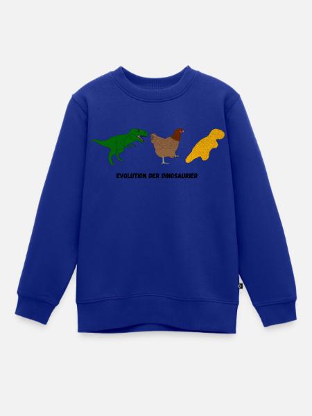 Evolution der Dinosaurier - Kinder Premium Organic Sweatshirt - Royalblau
