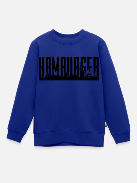 HAMBURGER HAMBURG - Kinder Premium Organic Sweatshirt - Royalblau