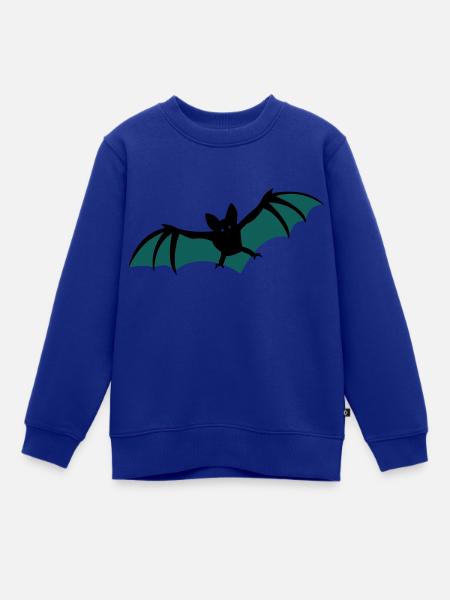 Fledermaus - Kinder Premium Organic Sweatshirt - Royalblau