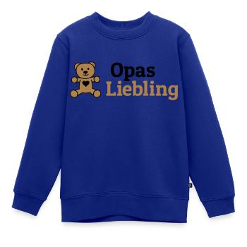 Opas Liebling - Kinder Premium Organic Sweatshirt - Royalblau - Vorne - AI Model Kid Female (0cm)