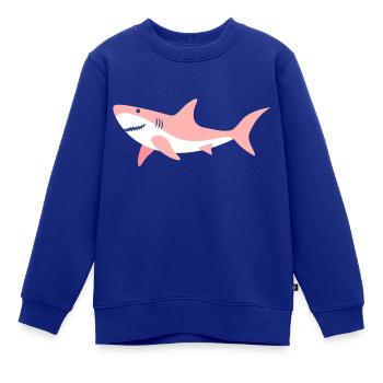 rosa Hai - Kinder Premium Organic Sweatshirt - Royalblau - Vorne - AI Model Kid Female (0cm)