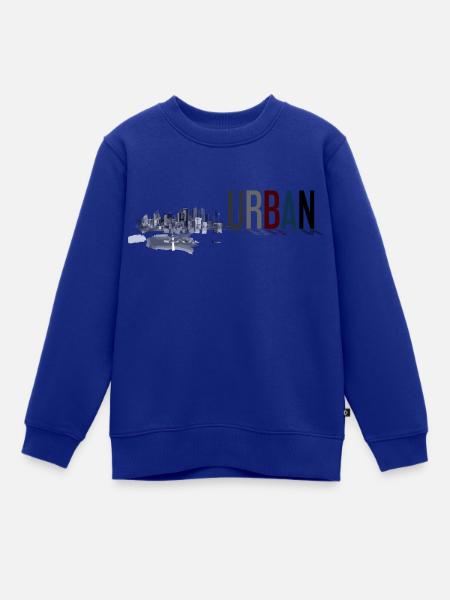 STÄDTISCH - Kinder Premium Organic Sweatshirt - Royalblau