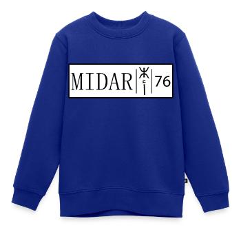 Midar 76 Original Rif Nummernschild - Kinder Premium Organic Sweatshirt - Royalblau - Vorne - AI Model Kid Female (0cm)